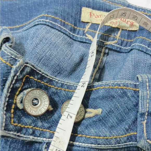 Paris Blues Dark Wash low rise flare Jeans size 7 - Picture 7 of 8